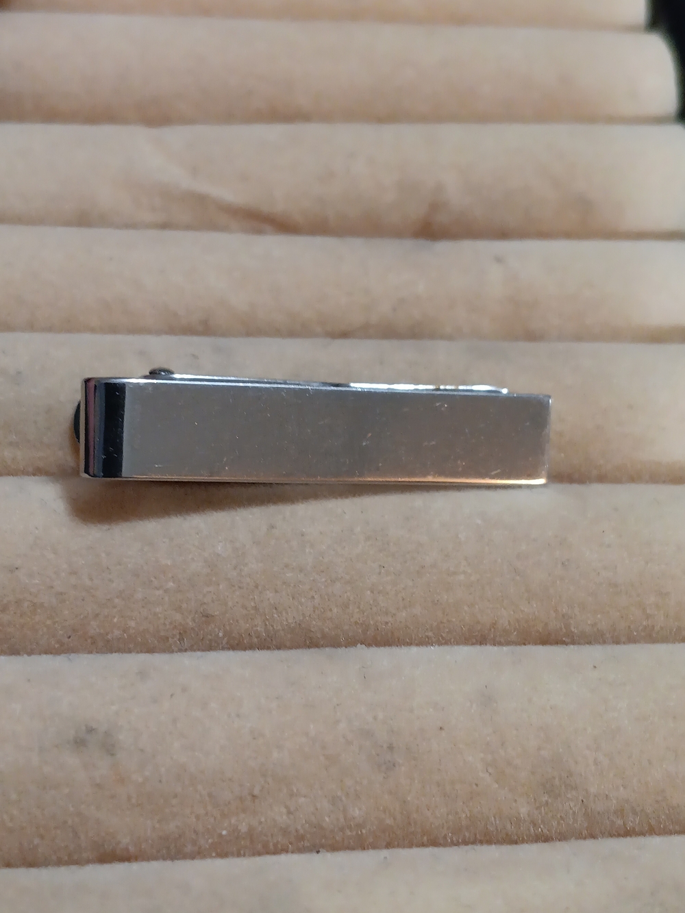 Classic Silver Tone Tie Clip for Men
